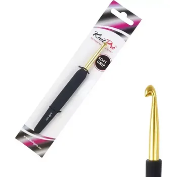 Nástroj na niť a příze KnitPro Softgrip 6 (Hliníkový háček KnitPro Softgrip 6)