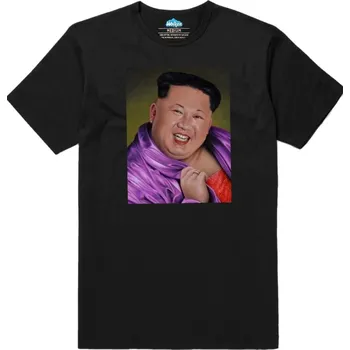 Pánské tričko Pánské tričko Transgender Kim Čong-un (Skladem S-5XL) (Velikost: L, Barva: Černá)
