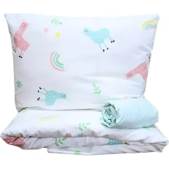 Povlečení Margitex povlečení Lama bavlna 100x135, 40x60 cm + prostěradlo (Dětské povlečení do postýlky)