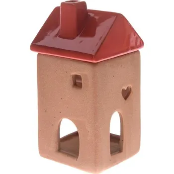 Casa de Engel Keramická aromalampa - domek červená