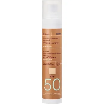 Přípravek na opalování Korres Pece Slunecni-peceRED GRAPEOpalovací krém SPF 50 tónovaný 50 ml (13 320,00 Kč / 1 l)
