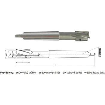 Vrták STIMZET Záhlubník s kuželovou stopkou a vodícím čepem 30 /221606/