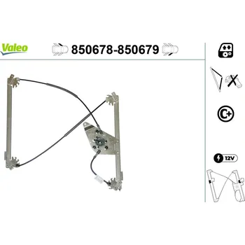 Stahovačka okna Zvedací zařízení oken VALEO 850678