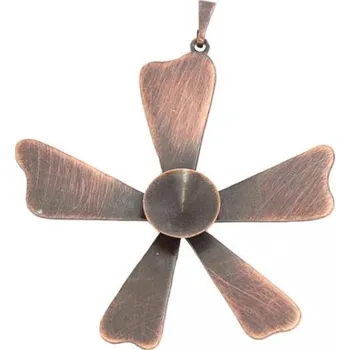 Přívěsek Crystal-ZONE Přívěsek pětilístek LUX Rivoli 12mm stará měď