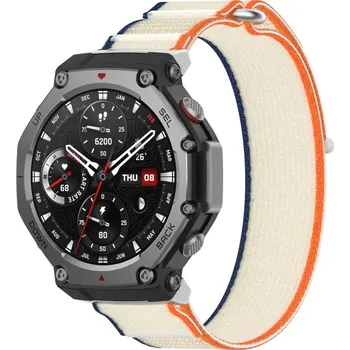VSECHNONAMOBIL 96099 NYLON COLOR Vyměnitelný řemínek pro Amazfit T-Rex 3 ORANGE BEIGE