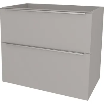 Koupelnový nábytek Mereo Mailo, koupelnová skříňka 81 cm, chrom madlo, Multidecor, Arktická šedá