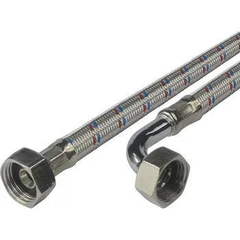 Klum Hadice připojovací nerez 8x12, FxF, 1/2"x1/2" s kolínkem, 60 cm