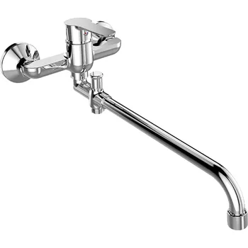 Vodovodní baterie Mereo Nástěnná baterie do byt. jádra, Zuna 150 mm, s ramínkem ø 18 mm - 330 mm, bez přísluš.