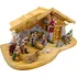 Betlém Amadea Dřevěný osvětlený betlém s figurkami 60 cm