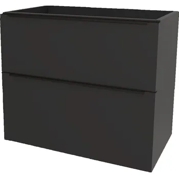 Koupelnový nábytek Mereo Mailo, koupelnová skříňka 61 cm, černé madlo, Multidecor, Černá Supermat