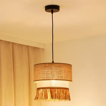 Brilagi - Lustr na lanku WINNETOU BOHO 1xE27/15W/230V pr. 25 cm hnědá/krémová