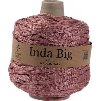 Příze Borgo de Pazzi Inda Big 33 Starorůžová (Špagátová příze Inda Big Starorůžová)