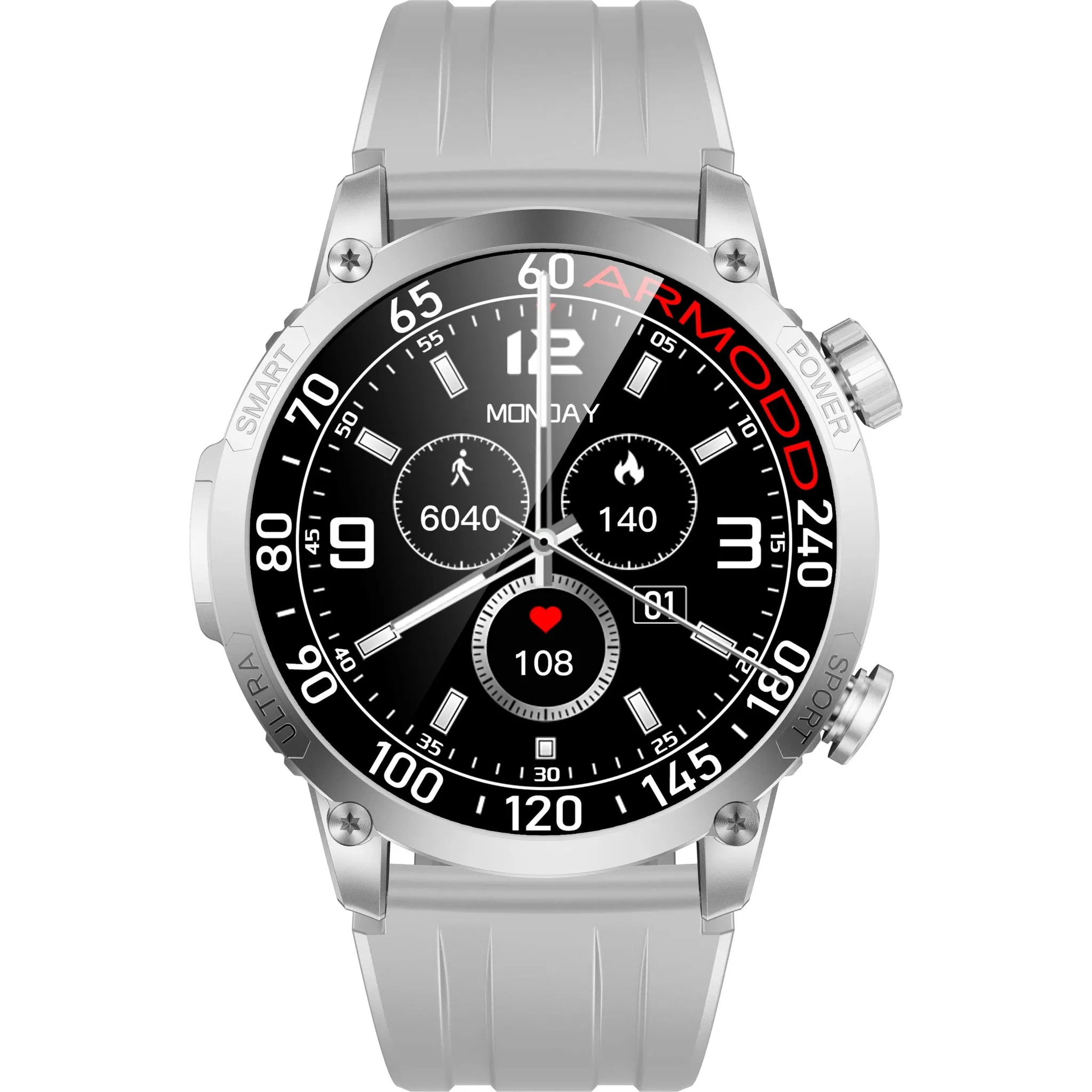 Fotografie 3 - Chytré hodinky Armodd Silentwatch 7 Pro GPS stříbrné