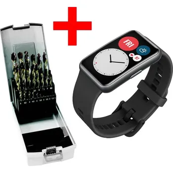 Příslušenství k vrtačce NÁSTROJE CZ Sada vrtáků 25 dílná, 1,00-13,00x0,5mm S338RCZ001HSSAX TiALN + Huawei Chytré hodinky - unisex s měřením tepu ze zápěstí, výpočet kalorií, měření vzdálenosti - SET-SV338RCZ001HSSTIALN-25P-E1