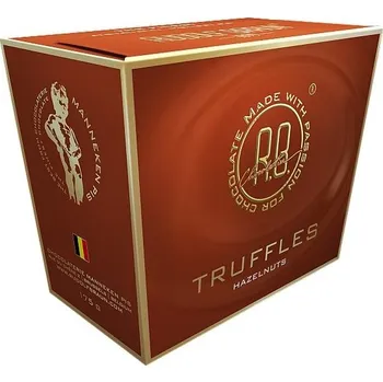 Bonboniéra Rudolf Braun Belgické čokoládové lanýže lískové oříšky 175g