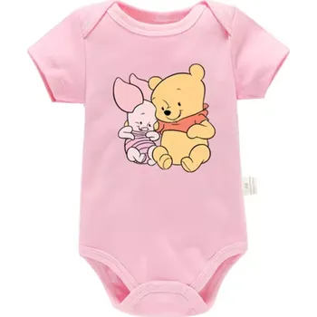 Disney Kojenecké body Medvídek Pú Varianta: Pú a Prasátko, růžová, Velikost: 0-3 m