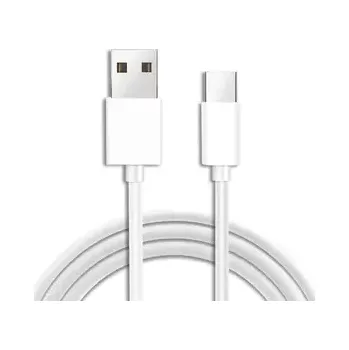Datový kabel Usb kabel USB Typ C 8mm prodloužený konektor Bílý