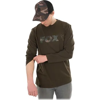 Pánská móda Fox Triko Khaki Camo T-SHIRT Long Sleeve