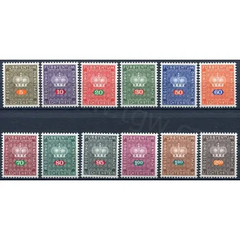 Poštovní známka (1968) MiNr. D 45 - 56 ** - Lichtenštejnsko - Koruna - služební známky