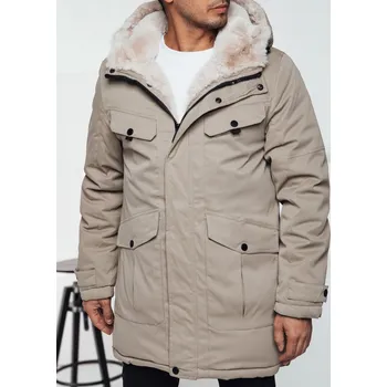 Pánský kabát Pánská bunda DSTREET SVĚTLE BÉŽOVÁ XL/52