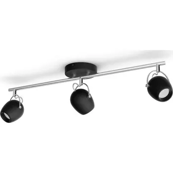Bodové svítidlo PHILIPS SVÍTIDLA LED Bodové svítidlo Philips Rivano 50613/30/P0 3x4,3W černé 2700K - PHILIPS (915005695601) PH 50613/30/P0
