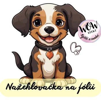 Nažehlovačky na fólii Nažehlovačka na fólii, KRESLENÝ PEJSEK, 6,4x6,1 cm /ks