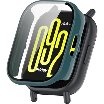 Příslušenství k chytrým hodinkám VSECHNONAMOBIL 96063 PC FULL COVER Plastový kryt se sklem pro Xiaomi Redmi Watch 5 Lite tmavě zelený