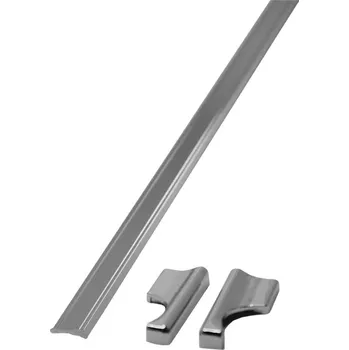 Mereo Spodní ALU prahová lišta pro lítací dveře 95 cm, vč. 2 ks koncovek