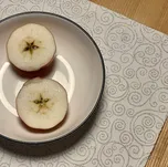 BYTEMA Vánoční prostírání FLASH ornament stříbrné natur 31 x 43 cm