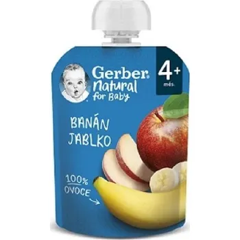 Gerber Natural kapsička banán jablko 90g 4M