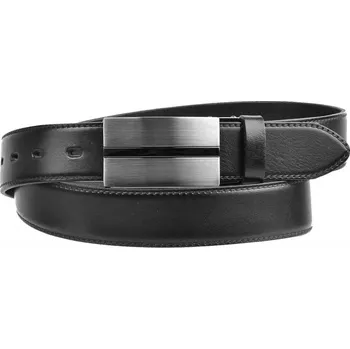 Módní doplněk Pánský elegantní pásek černý 35-020-8PS-60 110 cm