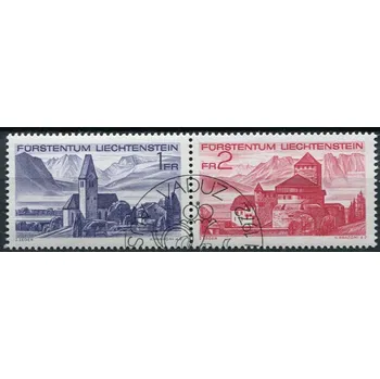 Poštovní známka (1972) MiNr. 565 - 566 - O - Lichtenštejnsko - 8. Lichtenštejnská výstava poštovních ...
