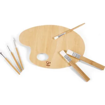 Umělecký štětec Malování - Výtvarná paleta a sada štětců (Hape)