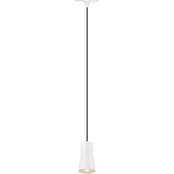 Svítidlo SLV - BIG WHITE PURI 2.0 Cone 1~ závěsné světlo, GU10, délka závěsu 200cm, 1x max. 6W, bílá barva. - BIG WHITE (SLV) LA 1008260