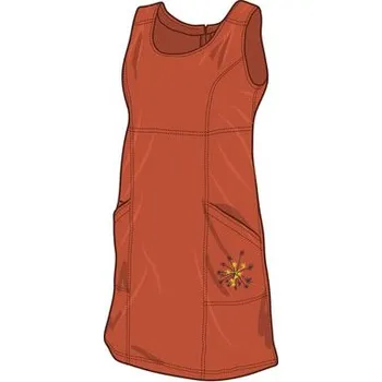 Dámské šaty Šaty Warmpeace Friday Better burnt ochre XS