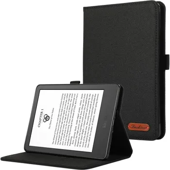 Pouzdro na tablet VSECHNONAMOBIL 95984 FABRIC Zaklápěcí kryt pro Amazon Kindle Paperwhite 5 2021 černý