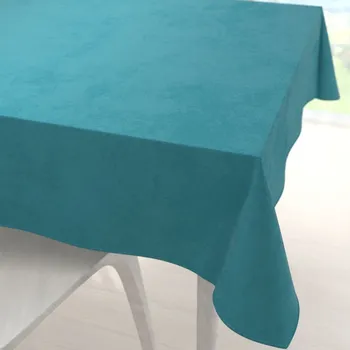 ubrus Sametový čtvercový ubrus Velvet Premium SVP-035 Tyrkysově modrý 40x40 cm