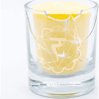 Svíčka Milujeme Kameny Čakrová vonná svíčka - 3. čakra - bergamot, limetka, grapefruit – VADA VAD355 472609