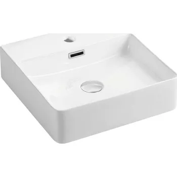 Umyvadlo Mereo Umyvadlo na desku i zavěšení s přepadem, 420x425x130 mm, keramické - pro zaslání balíkem
