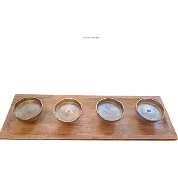 Vánoční svícen Adventní svícen mangové dřevo