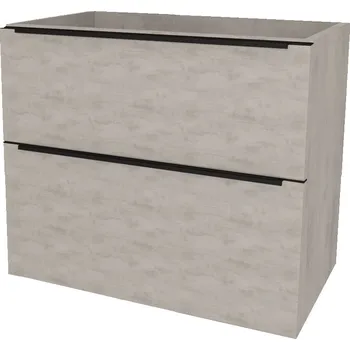 Koupelnový nábytek Mereo Mailo, koupelnová skříňka 101 cm, černé madlo, Multidecor, Chromix stříbrný