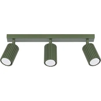 Bodové svítidlo Sollux SL.1619 - Bodové svítidlo KARBON 3xGU10/10W/230V zelená