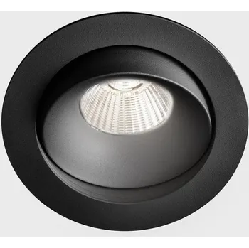 Koupelnové svítidlo KOHLLIGHTING LUXO TILT zapuštěné svítidlo s rámečkem černá 12W 3000K PUSH - KOHL-Lighting KHL K50151.01.RF.BK-BK.38.ST.9.30.PU