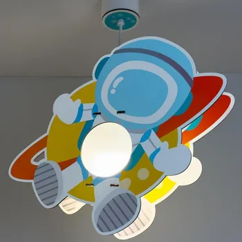 Dětské svítidlo Dalber 41347 - Dětský lustr ASTRONAUT 1xE27/15W/230V