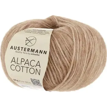 Příze Austermann Alpaca Cotton 5 Camel (Přírodní příze Alpaca Cotton 5 Camel)