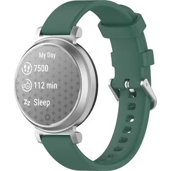 Příslušenství k chytrým hodinkám VSECHNONAMOBIL 96096 SILICONE Vyměnitelný řemínek pro Garmin Lily 2 Active tmavě zelený
