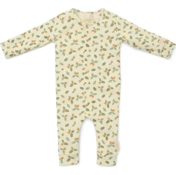 Dívčí pyžamo LITTLE DUTCH overal na spaní Forest Leaves vel. 50/56 cm