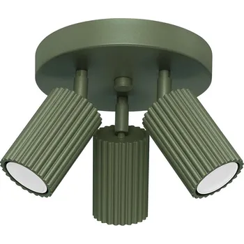 Bodové svítidlo Sollux SL.1620 - Bodové svítidlo KARBON 3xGU10/10W/230V zelená