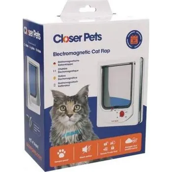 Dvířka pro psa Closer Pets Kočičí dvířka s elektromagnetem bílá