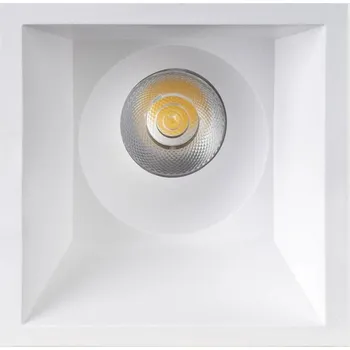 Koupelnové svítidlo KOHLLIGHTING NOON SQ ASYMETRIC zapuštěné svítidlo s rámečkem bílá 5 W 3000K PUSH - KOHL-Lighting KHL K50806.01.RF.WH-WH.38.ST.8.30.PU